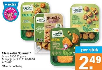Promoties Alle garden gourmet - Garden Gourmet - Geldig van 18/03/2024 tot 24/03/2024 bij Albert Heijn