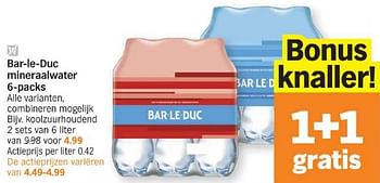 Promoties Bar-le-duc mineraalwater koolzuurhoudend - bar le duc - Geldig van 18/03/2024 tot 24/03/2024 bij Albert Heijn