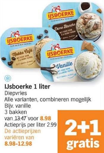 Promoties Ijsboerke vanille - Ijsboerke - Geldig van 18/03/2024 tot 24/03/2024 bij Albert Heijn