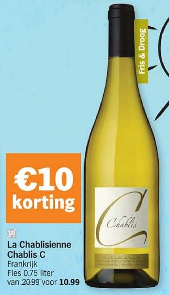 Promoties La chablisienne chablis c - Witte wijnen - Geldig van 18/03/2024 tot 24/03/2024 bij Albert Heijn