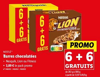 Promotions Barres chocolatées - Nestlé - Valide de 20/03/2024 à 26/03/2024 chez Lidl