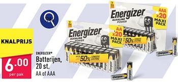 Promotions Batterijen - Energizer - Valide de 25/03/2024 à 30/03/2024 chez Aldi