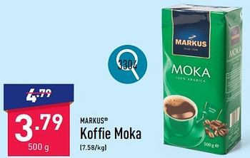 Promotions Koffie moka - Markus - Valide de 25/03/2024 à 30/03/2024 chez Aldi