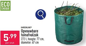 Promoties Opvouwbare tuinafvalzak - Garden line - Geldig van 25/03/2024 tot 30/03/2024 bij Aldi