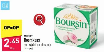 Promotions Roomkaas - Boursin - Valide de 25/03/2024 à 30/03/2024 chez Aldi