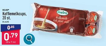 Promoties Koffiemelkcups - MELRO - Geldig van 25/03/2024 tot 30/03/2024 bij Aldi