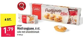 Promoties Minifrangipane - Lotus Bakeries - Geldig van 25/03/2024 tot 30/03/2024 bij Aldi