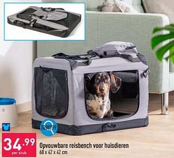 Promoties Opvouwbare reisbench voor huisdieren - Huismerk - Aldi - Geldig van 25/03/2024 tot 30/03/2024 bij Aldi