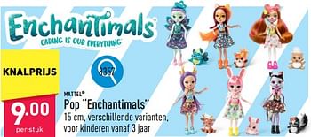 Promoties Pop enchantimals - Mattel - Geldig van 25/03/2024 tot 30/03/2024 bij Aldi