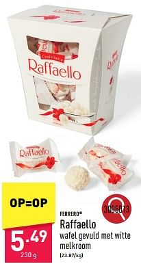 Promotions Raffaello - Ferrero - Valide de 25/03/2024 à 30/03/2024 chez Aldi