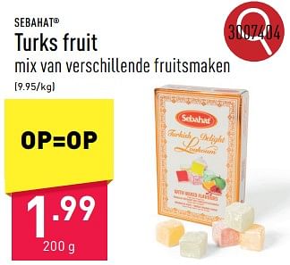 Promoties Turks fruit - Sebahat - Geldig van 25/03/2024 tot 30/03/2024 bij Aldi