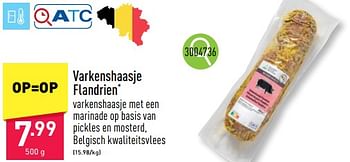 Promoties Varkenshaasje flandrien - Huismerk - Aldi - Geldig van 25/03/2024 tot 30/03/2024 bij Aldi