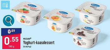 Promoties Yoghurt-kaasdessert - Milsani - Geldig van 25/03/2024 tot 30/03/2024 bij Aldi