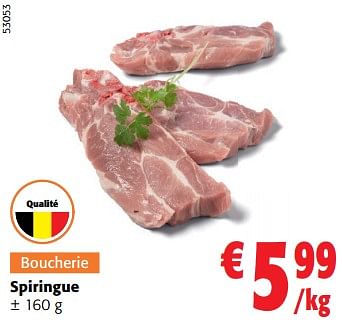 Promotions Spiringue - Produit maison - Colruyt - Valide de 13/03/2024 à 26/03/2024 chez Colruyt