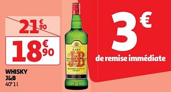 Promoties Whisky j+b - J & B - Geldig van 19/03/2024 tot 31/03/2024 bij Auchan