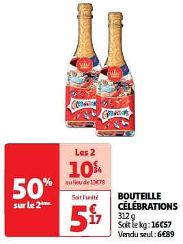 Promotions Bouteille célébrations - Celebrations - Valide de 19/03/2024 à 31/03/2024 chez Auchan Ronq