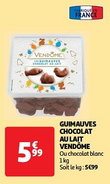 Promoties Guimauves chocolat au lait vendôme - Vendôme - Geldig van 19/03/2024 tot 31/03/2024 bij Auchan