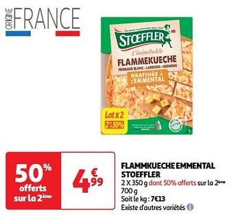 Promotions Flammkueche emmental stoeffler - Stoeffler - Valide de 19/03/2024 à 31/03/2024 chez Auchan Ronq
