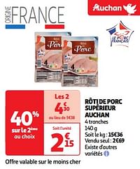 Rôti de porc supérieur auchan-Huismerk - Auchan