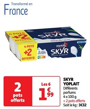 Promotions Skyr yoplait - Yoplait - Valide de 19/03/2024 à 31/03/2024 chez Auchan Ronq