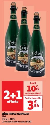 Promoties Bière tripel karmeliet - TRipel Karmeliet - Geldig van 19/03/2024 tot 31/03/2024 bij Auchan