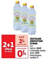 Cristaline aromatisee citron-Cristaline