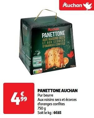 Promoties Panettone auchan - Huismerk - Auchan - Geldig van 19/03/2024 tot 31/03/2024 bij Auchan