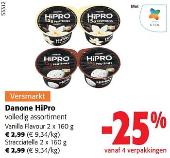 Promoties Danone hipro volledig assortiment - Danone - Geldig van 13/03/2024 tot 26/03/2024 bij Colruyt
