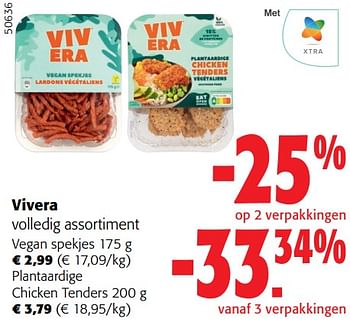 Promoties Vivera volledig assortiment - Vivera - Geldig van 13/03/2024 tot 26/03/2024 bij Colruyt