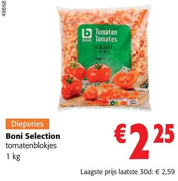 Promoties Boni selection tomatenblokjes - Boni - Geldig van 13/03/2024 tot 26/03/2024 bij Colruyt