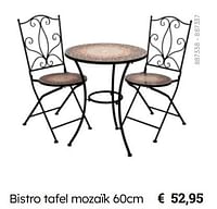 Bistro tafel mozaïk-Huismerk - Multi Bazar