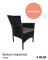 Borkum stapelstoel wicker-Huismerk - Multi Bazar