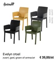 Promoties Evelyn stoel - Hartman - Geldig van 08/03/2024 tot 30/06/2024 bij Multi Bazar