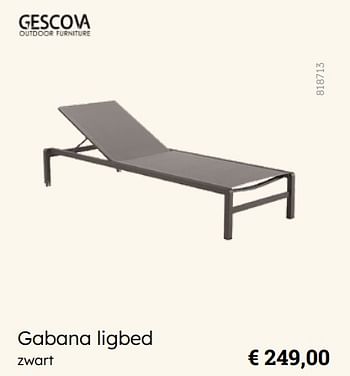 Promoties Gabana ligbed - Gescova Outdoor Living - Geldig van 08/03/2024 tot 30/06/2024 bij Multi Bazar