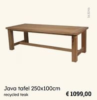 Promoties Java tafel - Garden Impressions - Geldig van 08/03/2024 tot 30/06/2024 bij Multi Bazar
