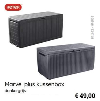 Promoties Marvel plus kussenbox - Keter - Geldig van 08/03/2024 tot 30/06/2024 bij Multi Bazar