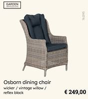 Promoties Osborn dining chair - Garden Impressions - Geldig van 08/03/2024 tot 30/06/2024 bij Multi Bazar