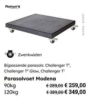 Promoties Parasolvoet modena - Platinum Casual Living - Geldig van 08/03/2024 tot 30/06/2024 bij Multi Bazar