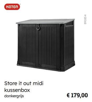 Promoties Store it out midi kussenbox - Keter - Geldig van 08/03/2024 tot 30/06/2024 bij Multi Bazar