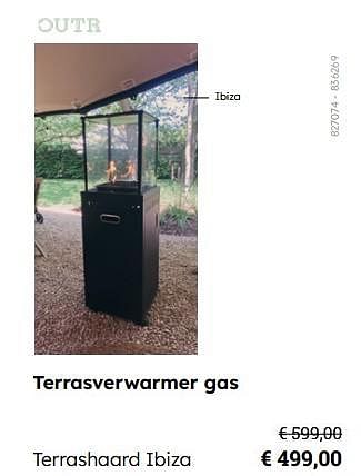 Promotions Terrasverwarmer gas terrashaard ibiza - Outr - Valide de 08/03/2024 à 30/06/2024 chez Multi Bazar