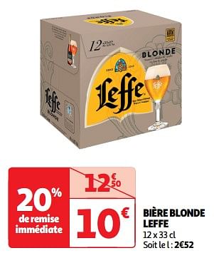 Promoties Bière blonde leffe - Leffe - Geldig van 19/03/2024 tot 31/03/2024 bij Auchan