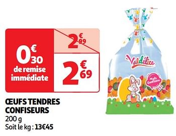 Promoties Oeufs tendres confiseurs - Huismerk - Auchan - Geldig van 19/03/2024 tot 31/03/2024 bij Auchan