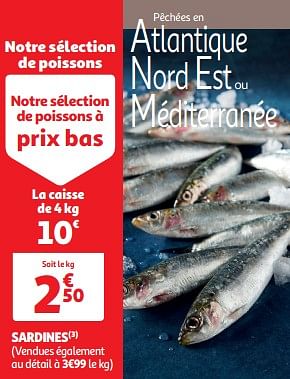 Promoties Sardines - Huismerk - Auchan - Geldig van 19/03/2024 tot 31/03/2024 bij Auchan