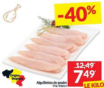 Promotions Aiguillettes de poulet - Produit maison - Intermarche - Valide de 19/03/2024 à 24/03/2024 chez Intermarche