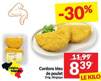 Promotions Cordons bleu de poulet - Produit maison - Intermarche - Valide de 19/03/2024 à 24/03/2024 chez Intermarche