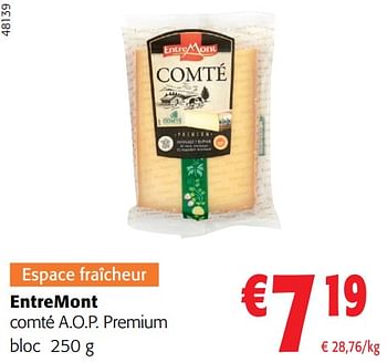 Promoties Entremont comté a.o.p. premium - Entre Mont - Geldig van 13/03/2024 tot 26/03/2024 bij Colruyt