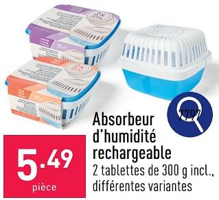Promoties Absorbeur d’humidité rechargeable - Huismerk - Aldi - Geldig van 25/03/2024 tot 30/03/2024 bij Aldi