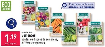 Promoties Semences - Garden line - Geldig van 25/03/2024 tot 30/03/2024 bij Aldi