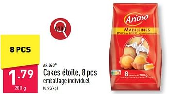 Promoties Cakes étoile - Arioso - Geldig van 25/03/2024 tot 30/03/2024 bij Aldi