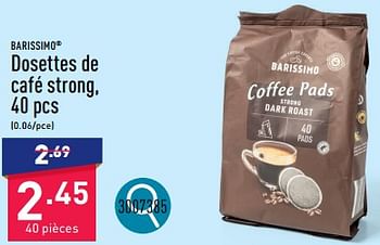 Promoties Dosettes de café strong - BARISSIMO - Geldig van 25/03/2024 tot 30/03/2024 bij Aldi